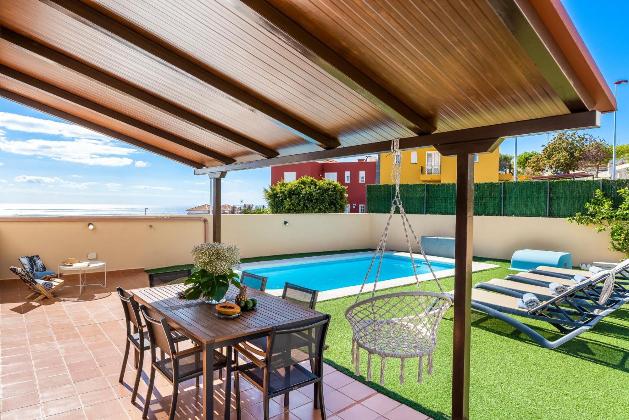 Villa Trueno Refugio De Lujo Con Piscina Climatizada Y Vistas Candelaria Esterno foto
