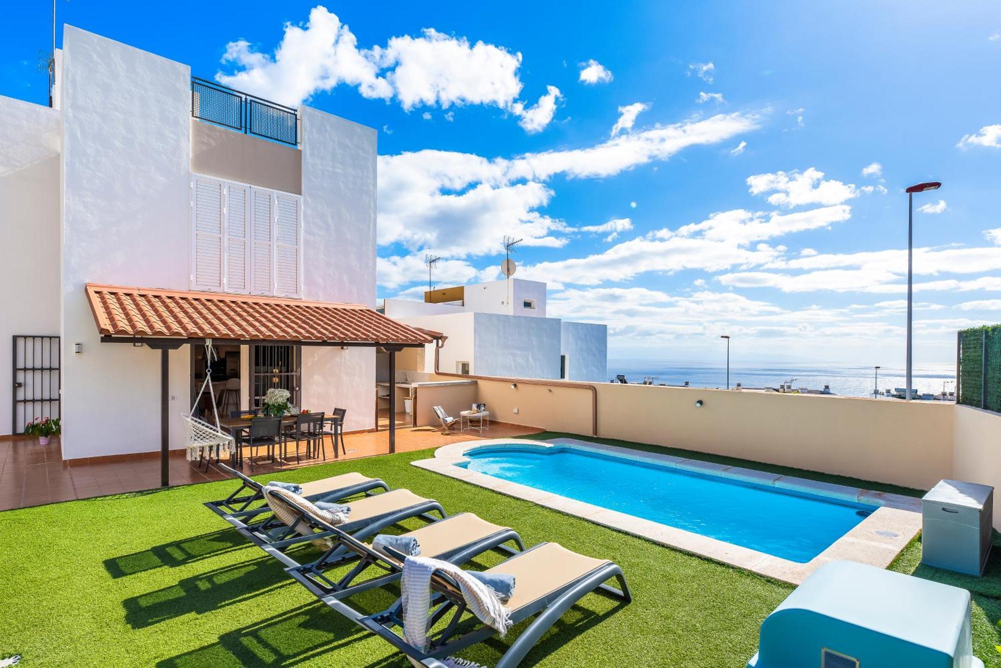 Villa Trueno Refugio De Lujo Con Piscina Climatizada Y Vistas Candelaria Esterno foto